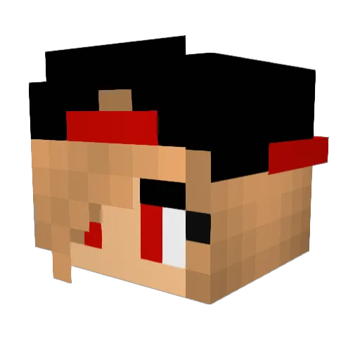 natta118 Minecraft avatar head, 3D render