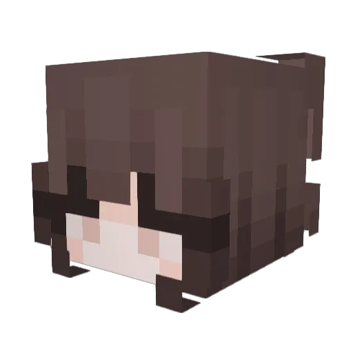 nattalliiee Minecraft avatar head, 3D render