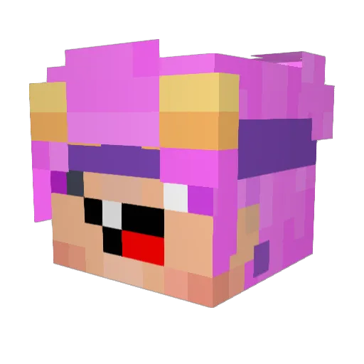 nattary_3 Minecraft avatar head, 3D render