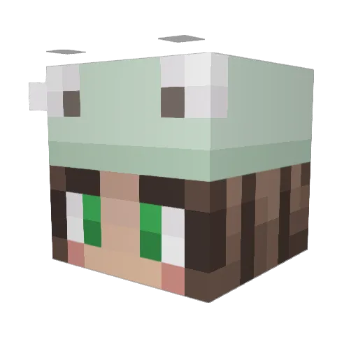 nattdunn Minecraft avatar head, 3D render