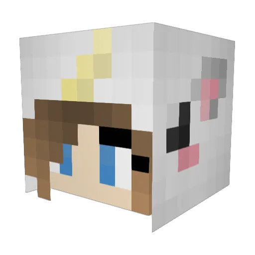 nattiii Minecraft avatar head, 3D render