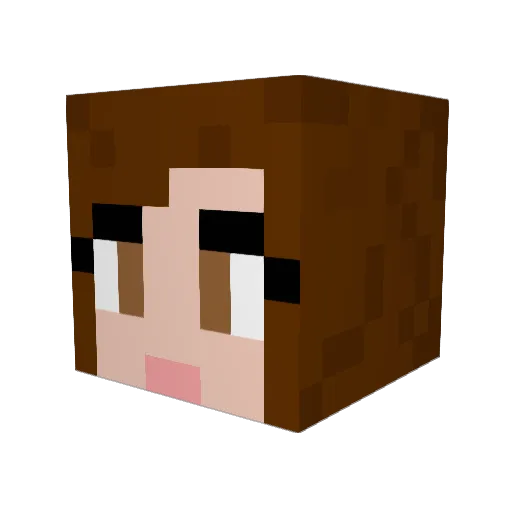 nattles08 Minecraft avatar head, 3D render