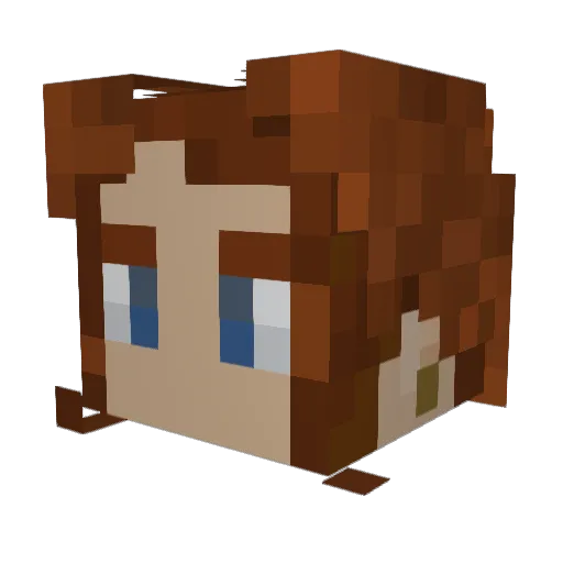 nattlyset Minecraft avatar head, 3D render
