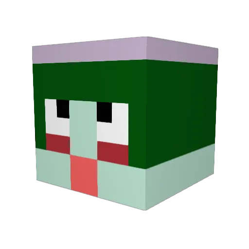 nattow Minecraft avatar head, 3D render