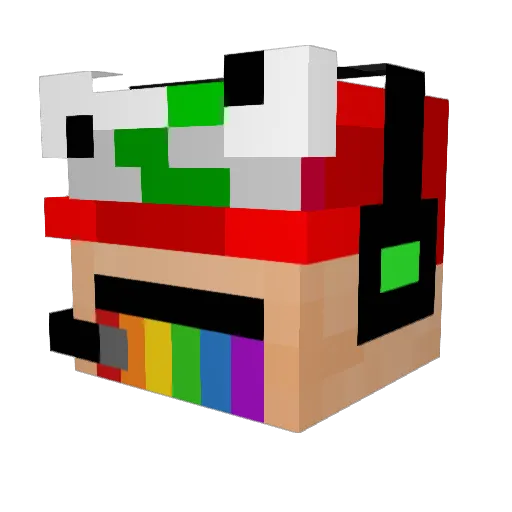 nattrain Minecraft avatar head, 3D render
