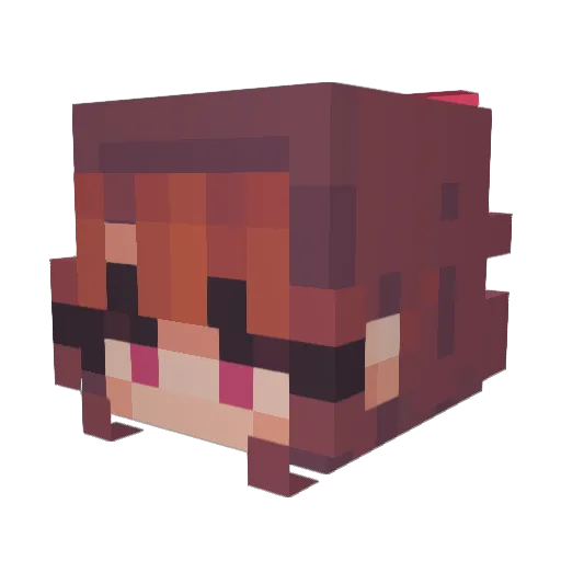 nattttsu Minecraft avatar head, 3D render