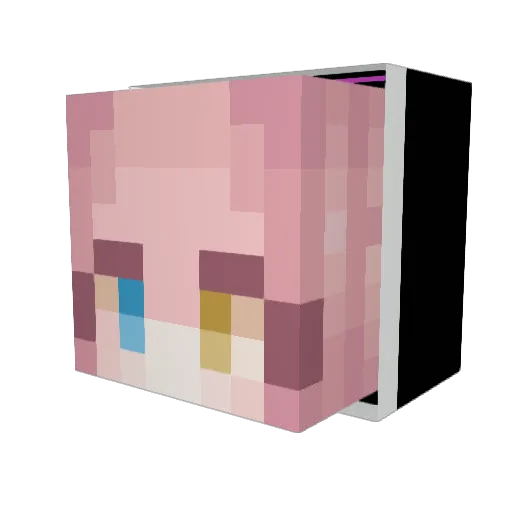 nattu_0131 Minecraft avatar head, 3D render