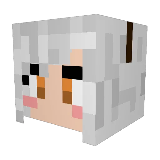 nattun0x0 Minecraft avatar head, 3D render
