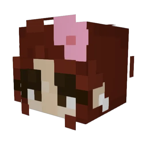 nattxo Minecraft avatar head, 3D render