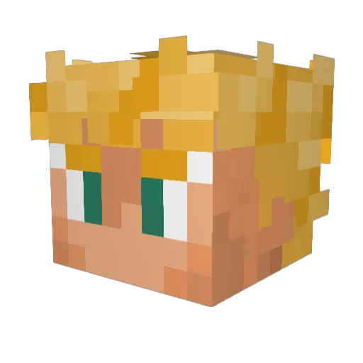 nattyman_123 Minecraft avatar head, 3D render