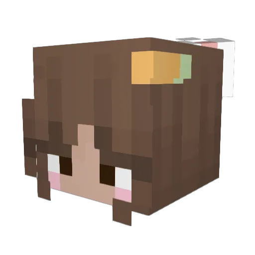 nattynicee Minecraft avatar head, 3D render