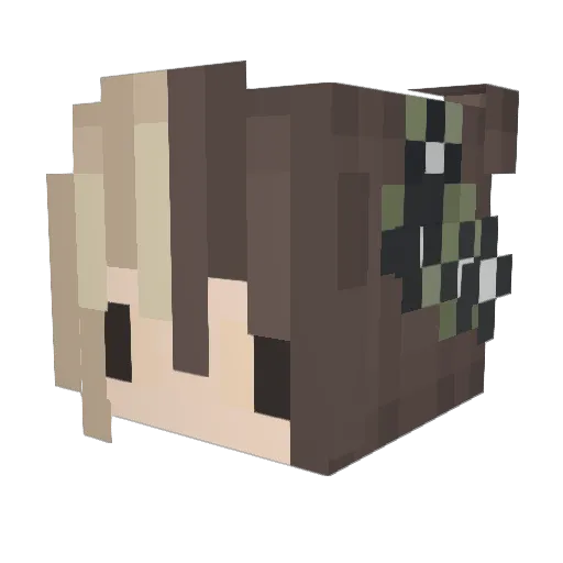 natume0099 Minecraft avatar head, 3D render