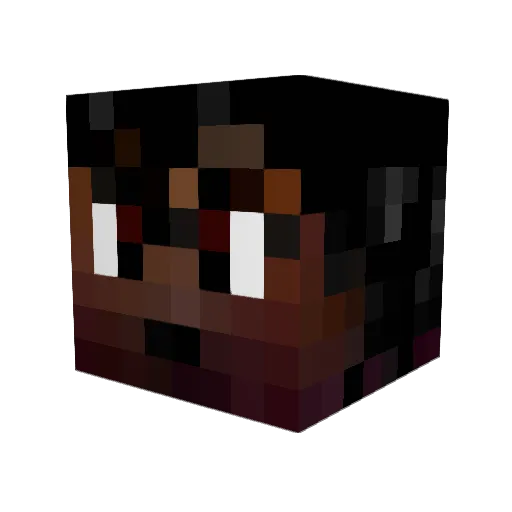 nature194 Minecraft avatar head, 3D render