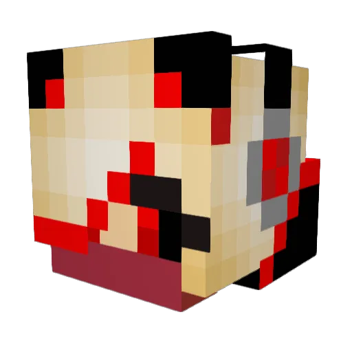 naturedoodle Minecraft avatar head, 3D render
