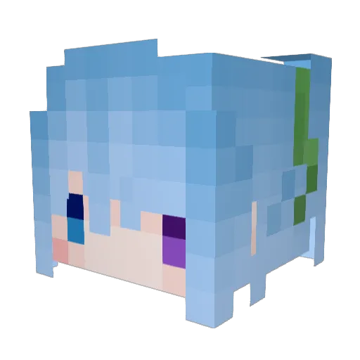 natuturu Minecraft avatar head, 3D render
