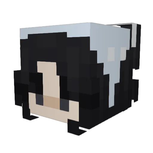 natuuhlee Minecraft avatar head, 3D render