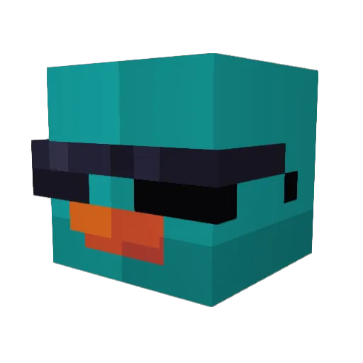 natwilly Minecraft avatar head, 3D render