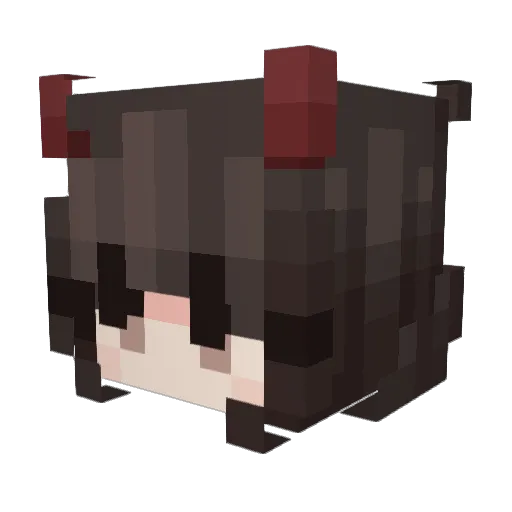 natxxx Minecraft avatar head, 3D render