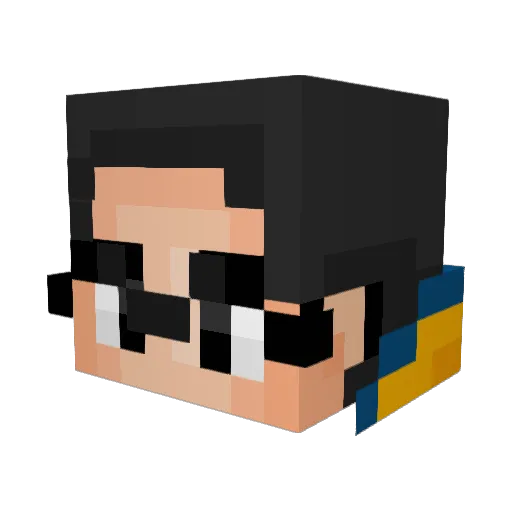 naufal_wi Minecraft avatar head, 3D render