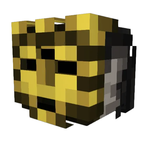 naughtt_ Minecraft avatar head, 3D render