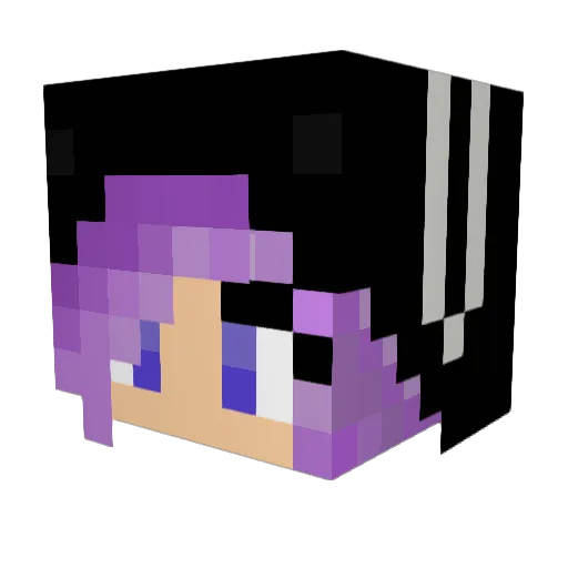 naughtyBABYQc_ Minecraft avatar head, 3D render