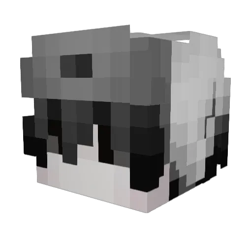 naughty_J Minecraft avatar head, 3D render