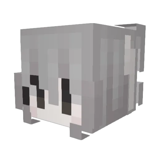 naukosick Minecraft avatar head, 3D render