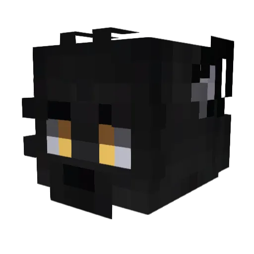 nauticalfeline Minecraft avatar head, 3D render