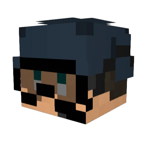 nava_tri Minecraft avatar head, 3D render