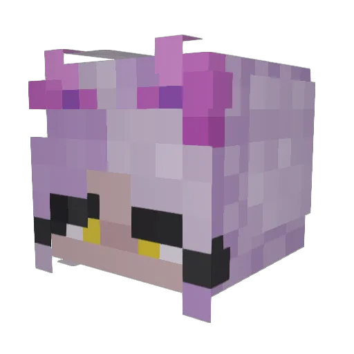 navaishot Minecraft avatar head, 3D render