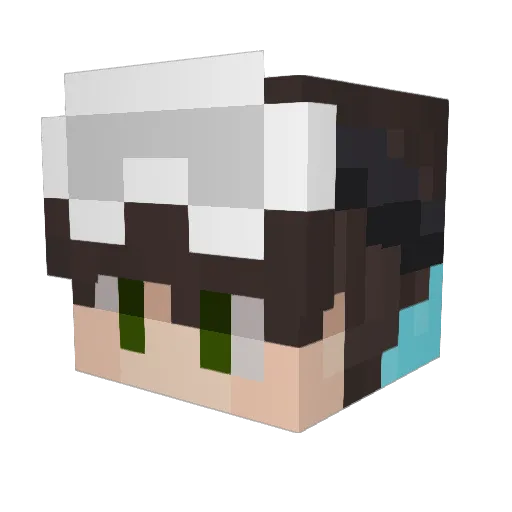 navbis Minecraft avatar head, 3D render