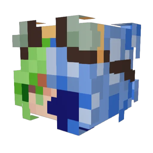 navi_erkaa Minecraft avatar head, 3D render