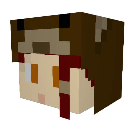 navicomputer Minecraft avatar head, 3D render