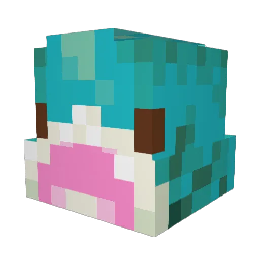 navihp Minecraft avatar head, 3D render
