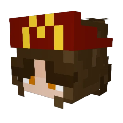 navizza Minecraft avatar head, 3D render