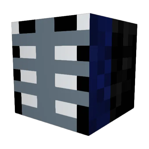 navychief Minecraft avatar head, 3D render
