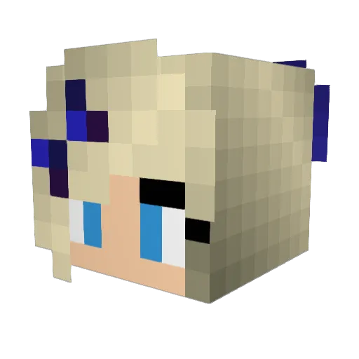 nawa_126 Minecraft avatar head, 3D render