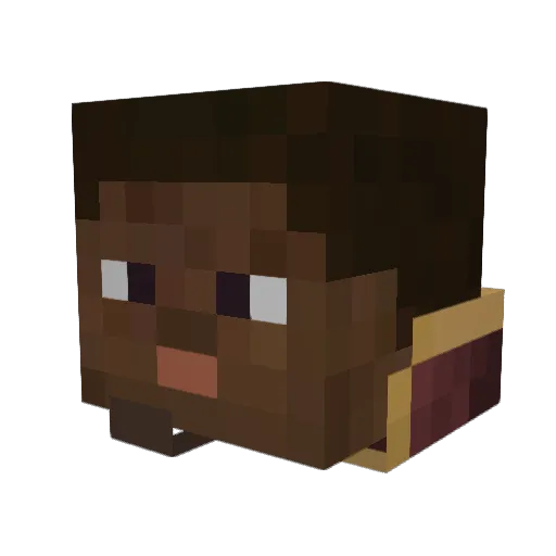 nawaf20n Minecraft avatar head, 3D render