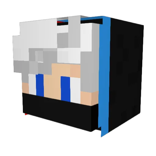 nawli77 Minecraft avatar head, 3D render
