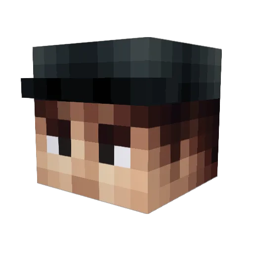 nawole_ Minecraft avatar head, 3D render