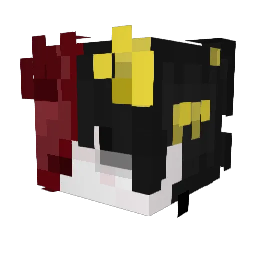 naxe_bot Minecraft avatar head, 3D render