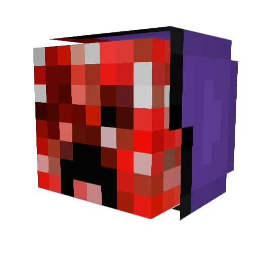 naxic_ Minecraft avatar head, 3D render