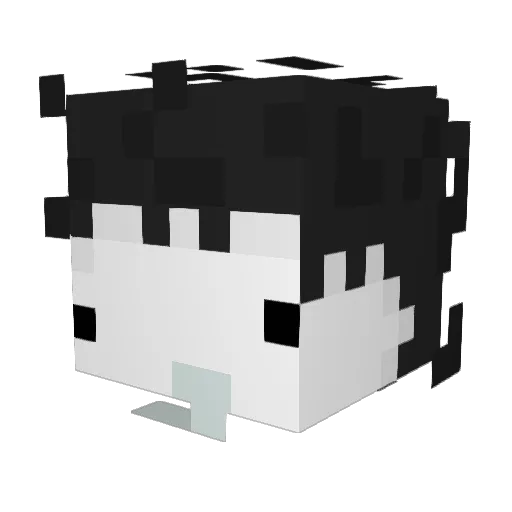 naxssz Minecraft avatar head, 3D render