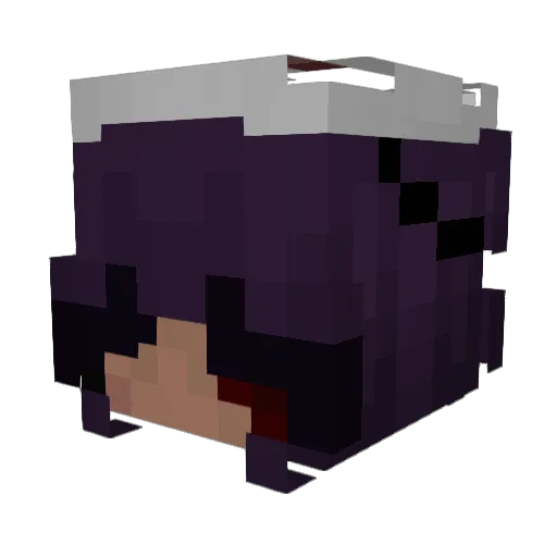 naxvyzz Minecraft avatar head, 3D render