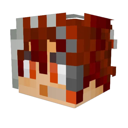 nay_san Minecraft avatar head, 3D render
