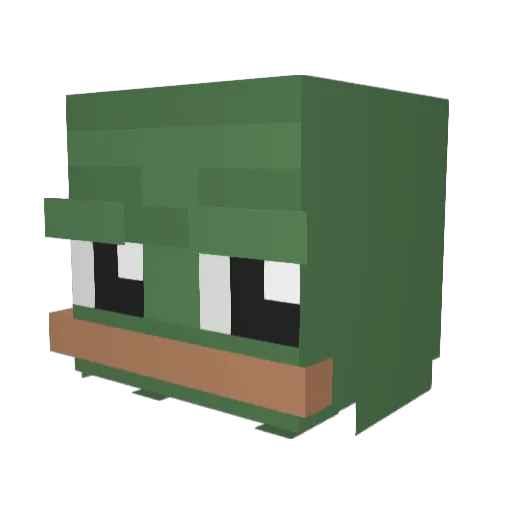 nayator Minecraft avatar head, 3D render