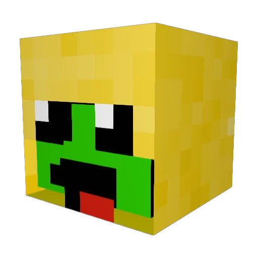 naybox4243 Minecraft avatar head, 3D render