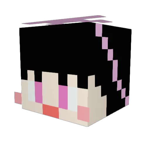 naye_04 Minecraft avatar head, 3D render