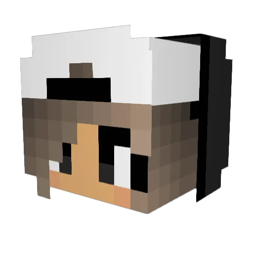 nayeli_rh Minecraft avatar head, 3D render