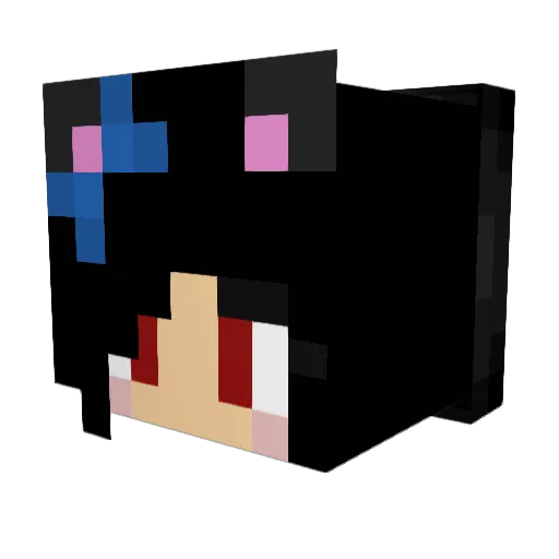 nayely51 Minecraft avatar head, 3D render